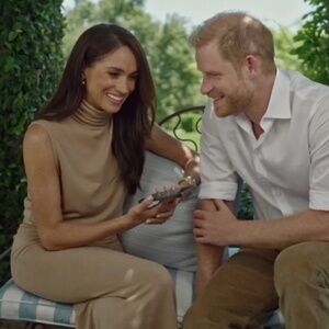 Bleusalt The Sleeveless Turtleneck in Camel ASO Meghan Markle